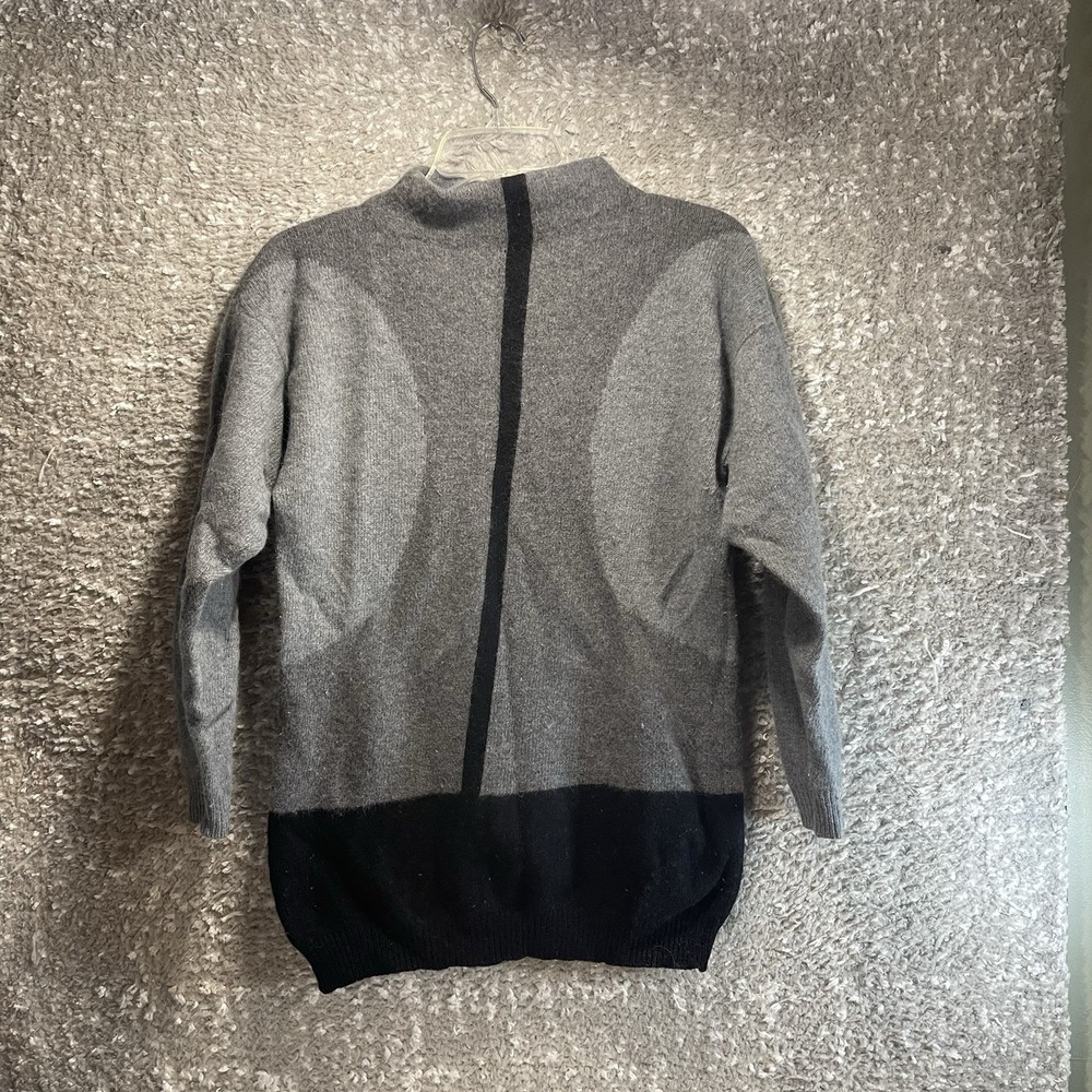 Vintage Mondi Sweater Womens 38, M Angora Wool Blend High Neck Preppy Academia